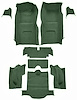 Molded Loop Interior Carpet for 1966 Chevrolet Corvette Coupe [Mass Backing, Dark Green] - image 1