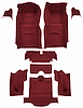 Molded Loop Interior Carpet for 1966 Chevrolet Corvette Coupe [Mass Backing, Maroon] - image 1