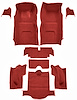 Molded Loop Interior Carpet for 1967 Chevrolet Corvette Coupe [OE-Style Backing, Red] - image 1