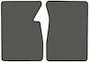 Molded Loop Floor Mats for 1967-1970 C/K Series Chevrolet and GMC Trucks [2-Piece, Gunmetal Gray] - image 1