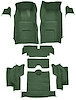 Molded Loop Interior Carpet for 1967 Chevrolet Corvette Convertible [Mass Backing, Dark Green] - image 1