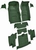 Molded Loop Interior Carpet for 1967 Chevrolet Corvette Convertible [Mass Backing, Dark Green] - image 2