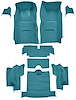 Molded Loop Interior Carpet for 1967 Chevrolet Corvette Convertible [Mass Backing, Medium Blue] - image 1