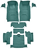 Molded Loop Interior Carpet for 1967 Chevrolet Corvette Convertible [Mass Backing, Teal] - image 1