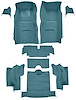 Molded Loop Interior Carpet for 1967 Chevrolet Corvette Convertible [Mass Backing, Bright Blue] - image 1