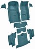 Molded Loop Interior Carpet for 1967 Chevrolet Corvette Convertible [Mass Backing, Bright Blue] - image 2