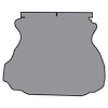 Felt Trunk Mat for 1994-2004 Ford Mustang [Charcoal] - image 1