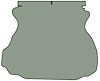 Molded Cut Pile Trunk Mat for 1994-2004 Ford Mustang [Dove Gray] - image 1