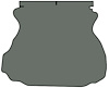 Molded Cut Pile Trunk Mat for 1994-2004 Ford Mustang [Opal] - image 1