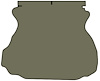 Molded Cut Pile Trunk Mat for 1994-2004 Ford Mustang [Smoke] - image 1