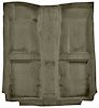 Molded Cut Pile Interior Carpet for 2010-2014 Ford Mustang Coupe/Convertible [OE-Style Jute Backing, Medium Sand Gray/Neutral] - image 1