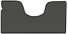 Molded Loop Floor Mats for 1967-1970 C Series Chevrolet and GMC Trucks [1-Piece, Automatic, Column Shift, Gunmetal Gray] - image 1