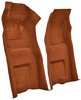 Molded Loop Front Interior Carpet for 1968 Chevy Corvette Coupe and Roadster [Automatic, OE-Style Jute Backing, Burnt Orange] - image 2