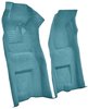 Molded Loop Front Interior Carpet for 1968 Chevrolet Corvette Coupe and Roadster [Automatic, Mass Backing, Medium Blue] - image 2