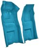 Molded Loop Front Interior Carpet for 1968 Chevrolet Corvette Coupe and Roadster [Automatic, Mass Backing, Bright Blue] - image 2