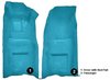 Molded Loop Front Interior Carpet for 1968 Chevrolet Corvette Coupe and Roadster [Automatic, Mass Backing, Bright Blue] - image 4
