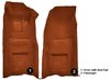 Molded Loop Front Interior Carpet for 1968 Chevrolet Corvette Coupe and Roadster [Automatic, Mass Backing, Burnt Orange] - image 4