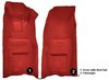 Molded Loop Front Interior Carpet for 1968 Chevrolet Corvette Coupe and Roadster [4-Speed, Mass Backing, Red] - image 4