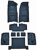 Molded Loop Complete Interior Carpet for 1968 Chevrolet Corvette Coupe & Roadster [Automatic, OE-Style Jute Backing, Dark Blue] - image 1