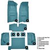Molded Loop Complete Interior Carpet for 1968 Chevy Corvette Coupe & Roadster [Automatic, OE-Style Jute Backing, Medium Blue] - image 4