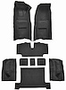 Molded Loop Complete Interior Carpet for 1968 Chevrolet Corvette Coupe & Roadster [Automatic, Mass Backing, Black] - image 1