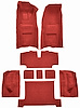Molded Loop Complete Interior Carpet for 1968 Chevrolet Corvette Coupe & Roadster [Automatic, Mass Backing, Red] - image 1