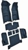 Molded Loop Complete Interior Carpet for 1968 Chevrolet Corvette Coupe & Roadster [Automatic, Mass Backing, Dark Blue] - image 2