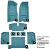 Molded Loop Complete Interior Carpet for 1968 Chevrolet Corvette Coupe & Roadster [Automatic, Mass Backing, Medium Blue] - image 4