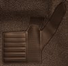 Molded Loop Complete Interior Carpet for 1968 Chevrolet Corvette Coupe & Roadster [Automatic, Mass Backing, Dark Brown] - image 3