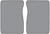 Molded Loop Floor Mats for 1971-1973 C/K Series Chevrolet and GMC Trucks [2-Piece, Automatic/4-Speed, High Tunnel, Gray] - image 1