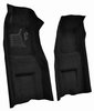 Molded Loop Front Interior Carpet for 1969 Chevrolet Corvette Coupe and Roadster [Automatic, OE-Style Jute Backing, Black] - image 2
