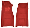 Molded Loop Front Interior Carpet for 1969-1970 Chevy Corvette Coupe and Roadster [Automatic, Mass Backing, Red] - image 1