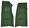 Molded Loop Front Interior Carpet for 1969-1970 Chevy Corvette Coupe and Roadster [Automatic, Mass Backing, Dark Green] - image 1