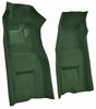 Molded Loop Front Interior Carpet for 1969-1970 Chevy Corvette Coupe and Roadster [Automatic, Mass Backing, Dark Green] - image 2