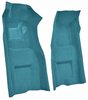 Molded Loop Front Interior Carpet for 1969-1970 Chevy Corvette Coupe and Roadster [Automatic, Mass Backing, Medium Blue] - image 2