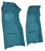 Molded Loop Front Interior Carpet for 1969-1970 Chevy Corvette Coupe and Roadster [4-Speed, Mass Backing, Medium Blue] - image 2