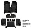 Molded Loop Complete Interior Carpet for 1969 Chevy Corvette Coupe & Roadster [Automatic, OE-Style Jute Backing, Black] - image 4