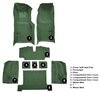 Molded Loop Complete Interior Carpet for 1969 Chevy Corvette Coupe & Roadster [Automatic, OE-Style Jute Backing, Dark Green] - image 4