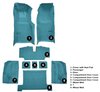 Molded Loop Complete Interior Carpet for 1969 Chevy Corvette Coupe & Roadster [Automatic, OE-Style Jute Backing, Medium Blue] - image 4