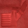 Molded Loop Complete Interior Carpet for 1969 Chevy Corvette Coupe & Roadster [Automatic, Mass Backing, Red] - image 3