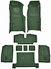 Molded Loop Complete Interior Carpet for 1969 Chevy Corvette Coupe & Roadster [Automatic, Mass Backing, Dark Green] - image 1