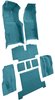Molded Loop Complete Interior Carpet for 1969 Chevy Corvette Coupe & Roadster [Automatic, Mass Backing, Medium Blue] - image 2