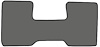 Molded Loop Floor Mats for 1971-1973 C Series Chevrolet and GMC Trucks [1-Piece, Automatic, Column Shift, Gray] - image 1