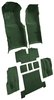 Molded Loop Complete Interior Carpet for 1969-1970 Chevy Corvette Coupe & Roadster [Automatic, OE Jute Backing, Dark Green] - image 2