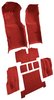 Molded Loop Complete Interior Carpet for 1969-1970 Chevy Corvette Coupe & Roadster [Automatic, Mass Backing, Red] - image 2