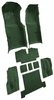 Molded Loop Complete Interior Carpet for 1969-1970 Chevy Corvette Coupe & Roadster [Automatic, Mass Backing, Dark Green] - image 2