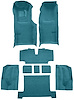 Molded Loop Complete Interior Carpet for 1969-1970 Chevy Corvette Coupe & Roadster [Automatic, Mass Backing, Medium Blue] - image 1