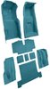 Molded Loop Complete Interior Carpet for 1969 Chevy Corvette Coupe & Roadster [4-Speed, OE-Style Jute Backing, Medium Blue] - image 2