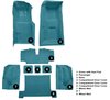 Molded Loop Complete Interior Carpet for 1969 Chevy Corvette Coupe & Roadster [4-Speed, OE-Style Jute Backing, Medium Blue] - image 4