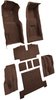 Molded Loop Complete Interior Carpet for 1969 Chevy Corvette Coupe & Roadster [4-Speed, OE-Style Jute Backing, Dark Brown] - image 2